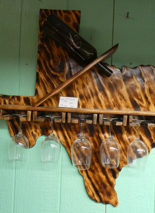 Wooden Wine Glass Holder / W Glasses