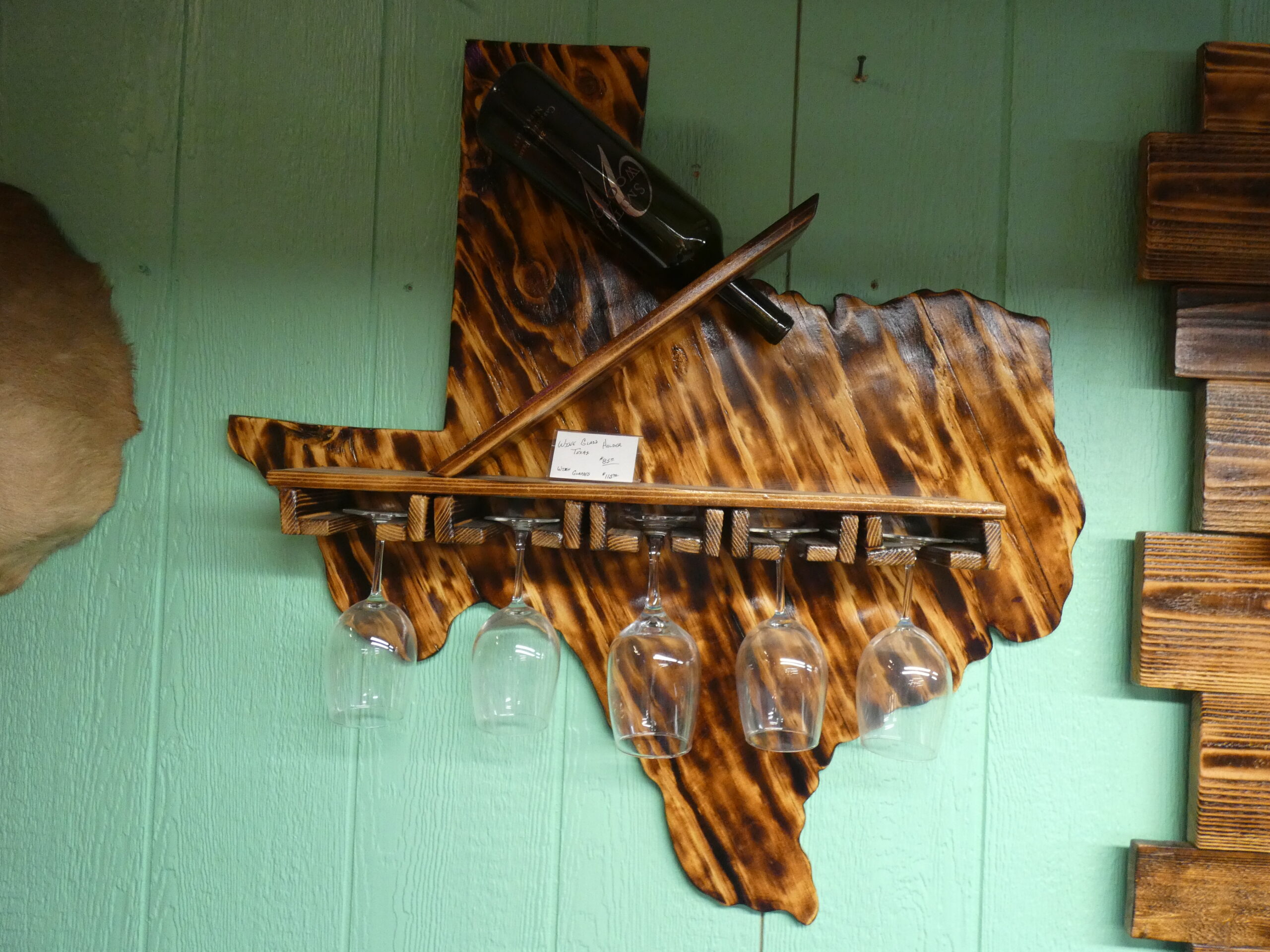 Wooden Wine Glass Holder / W Glasses